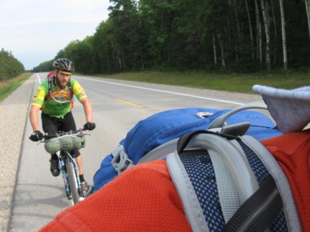 Riding south on the M-33