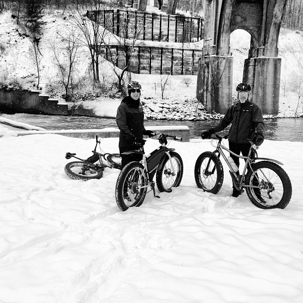 Under the State Route 82 bridge on the Towpath Trail near Brecksville