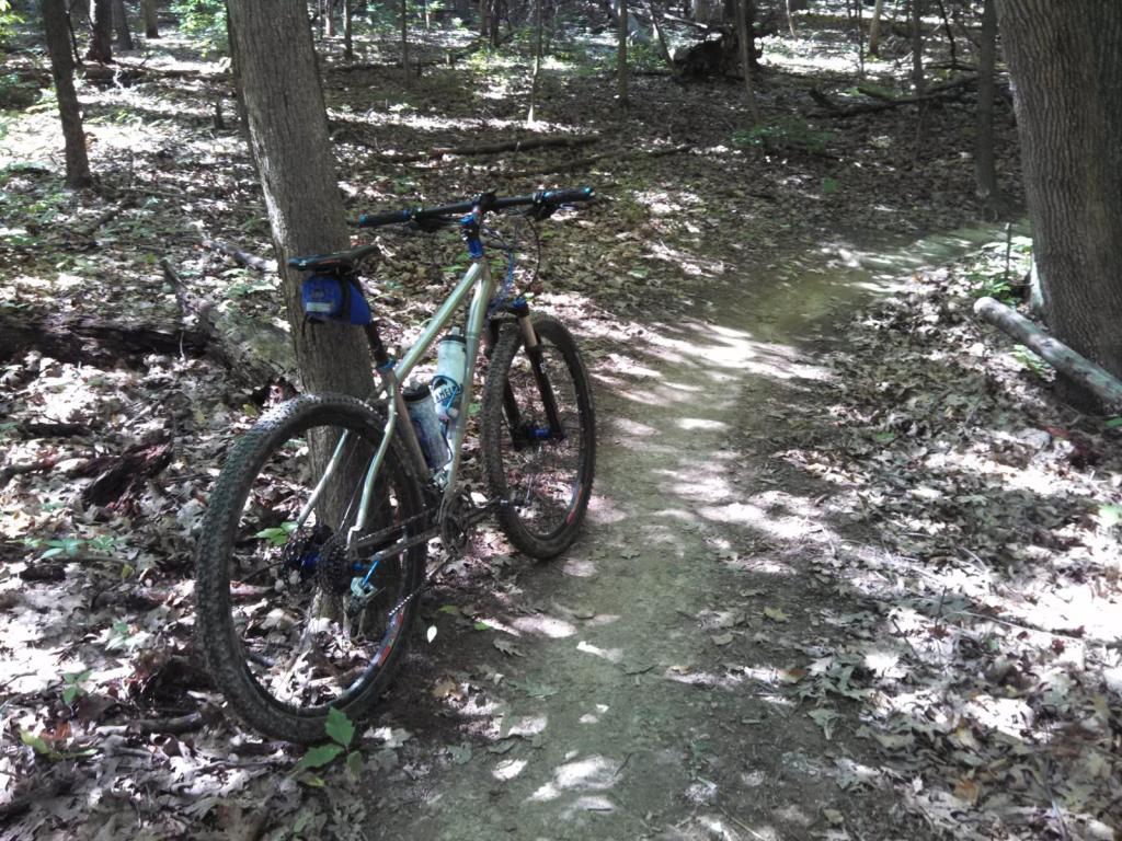 Salsa Fargo hardtail at the Royalview Trail