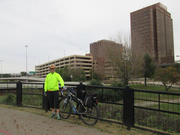 Downtown Akron, Ohio as seen from the Ohio & Erie Canal Towpath Trail