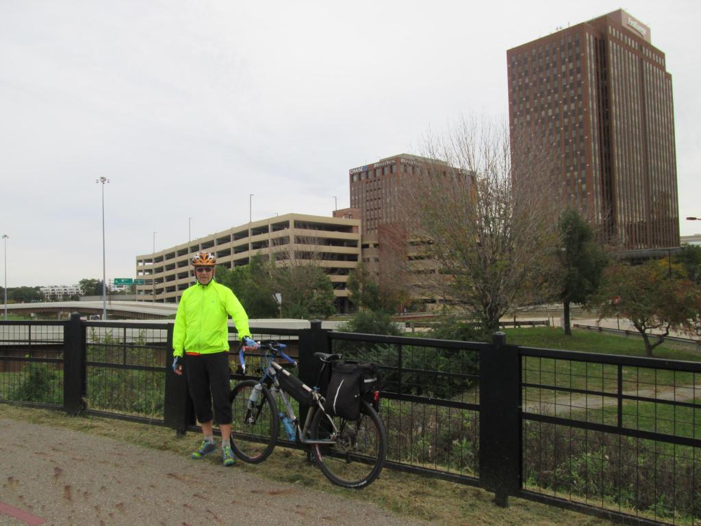 Downtown Akron, Ohio as seen from the Ohio & Erie Canal Towpath Trail