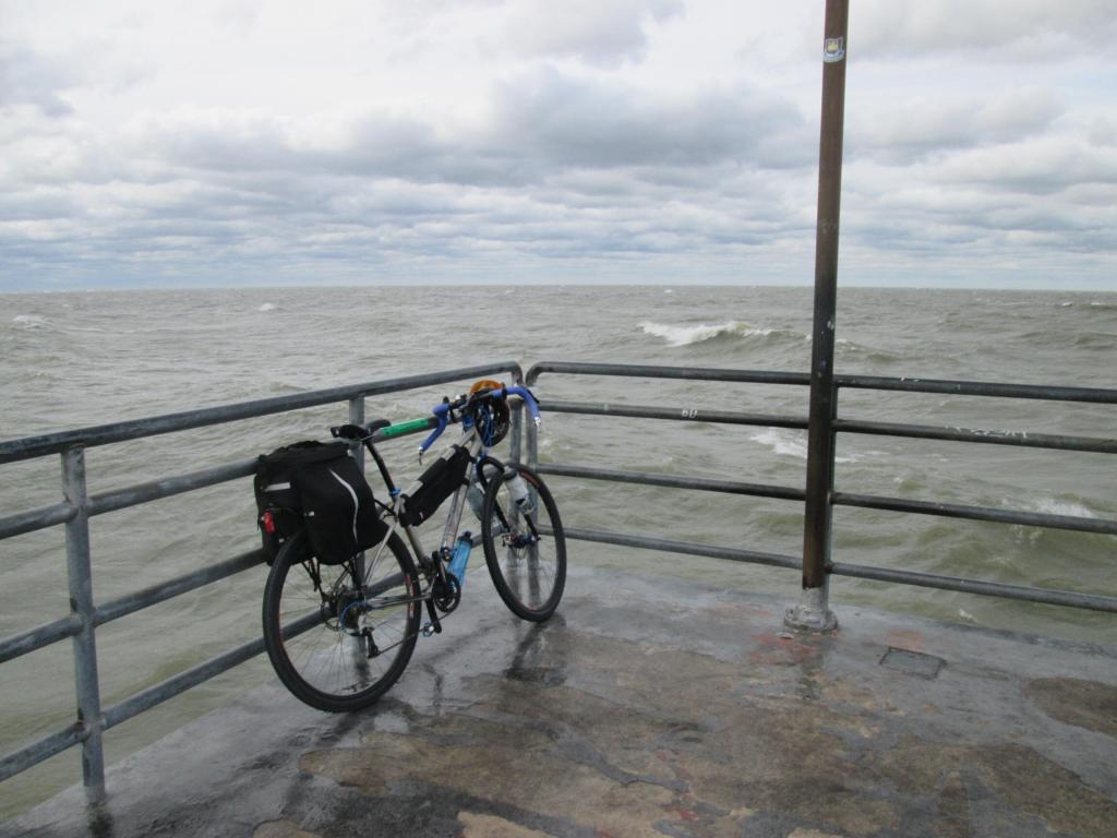The observation platform over Lake Erie at Edgewater Park in Cleveland, Ohio
